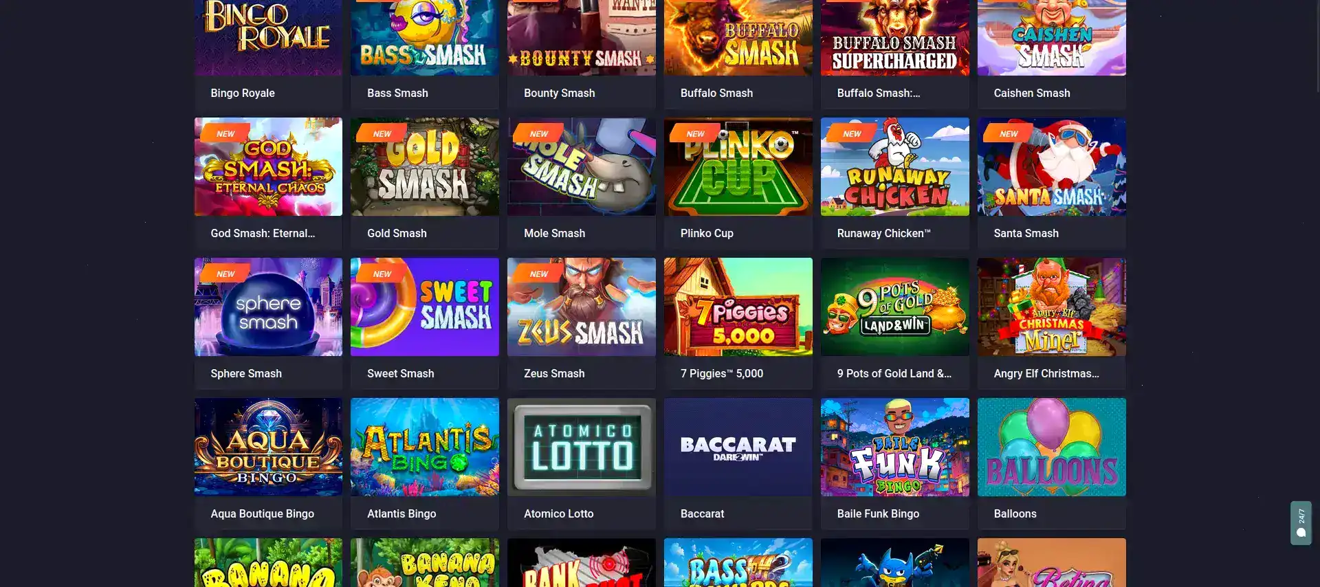 Игровой интерфейс Чемпион казино на большом экране